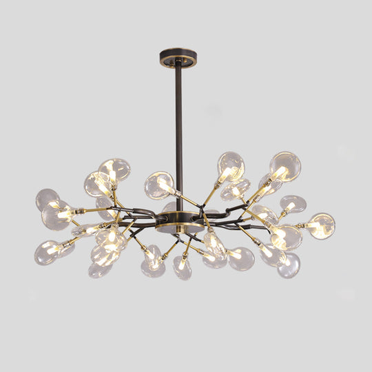 LED Tree Branch Ceiling Light: Postmodern Metallic Chandelier for Living Room