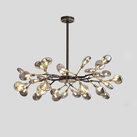 Modern Led Ceiling Chandelier: Tree Branch Design Metallic Finish 30 / Black C