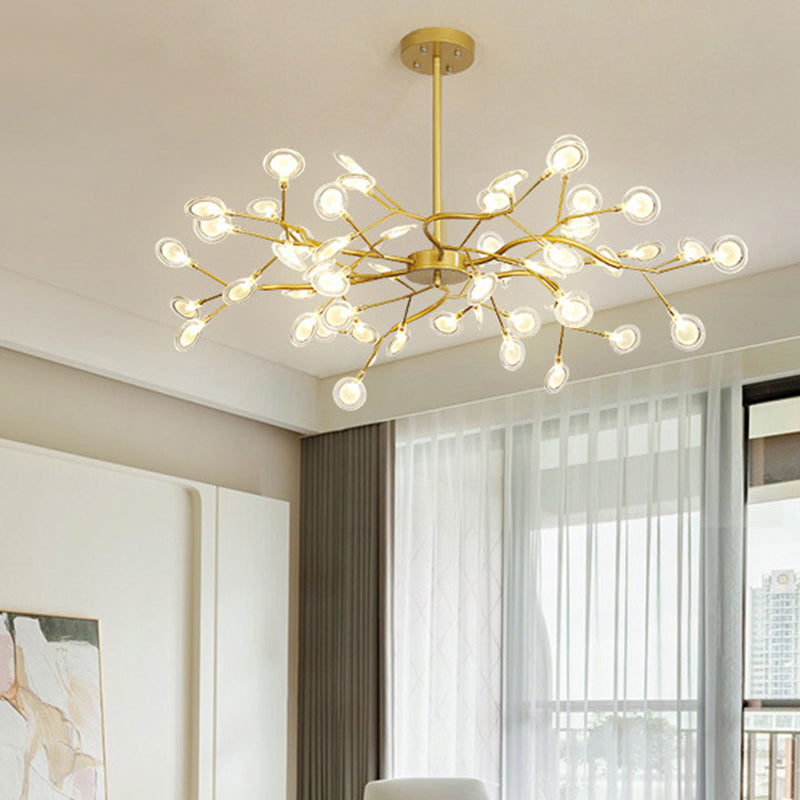 Modern Firefly Chandelier Pendant Light - Acrylic LED Lighting for Living Room