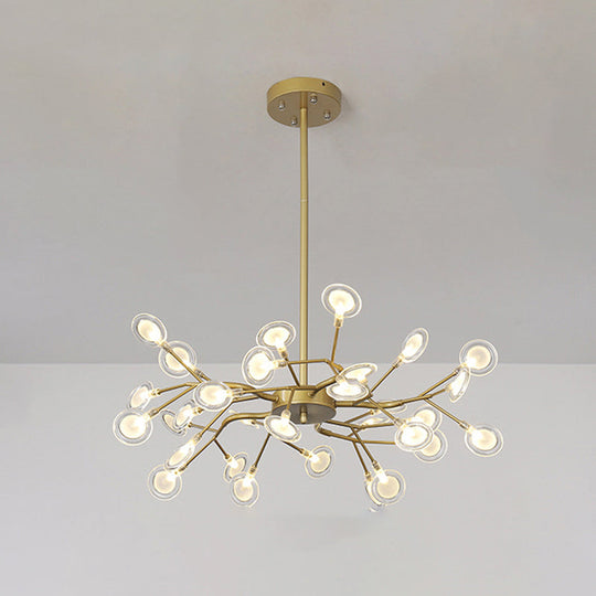 Modern Firefly Chandelier Pendant Light - Acrylic LED Lighting for Living Room