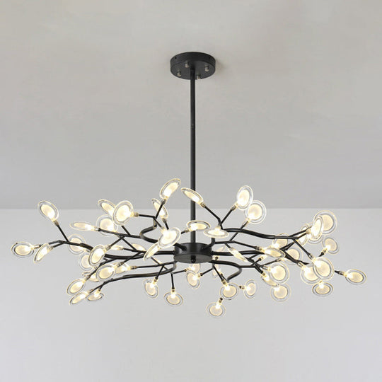 Modern Firefly Chandelier Pendant Light - Acrylic LED Lighting for Living Room