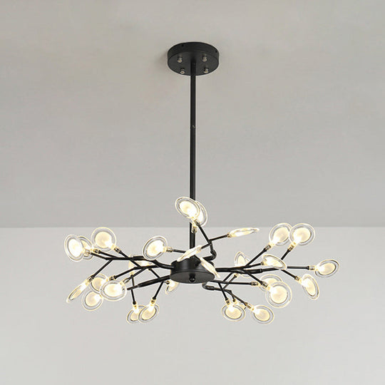 Modern Firefly Chandelier Pendant Light - Acrylic LED Lighting for Living Room