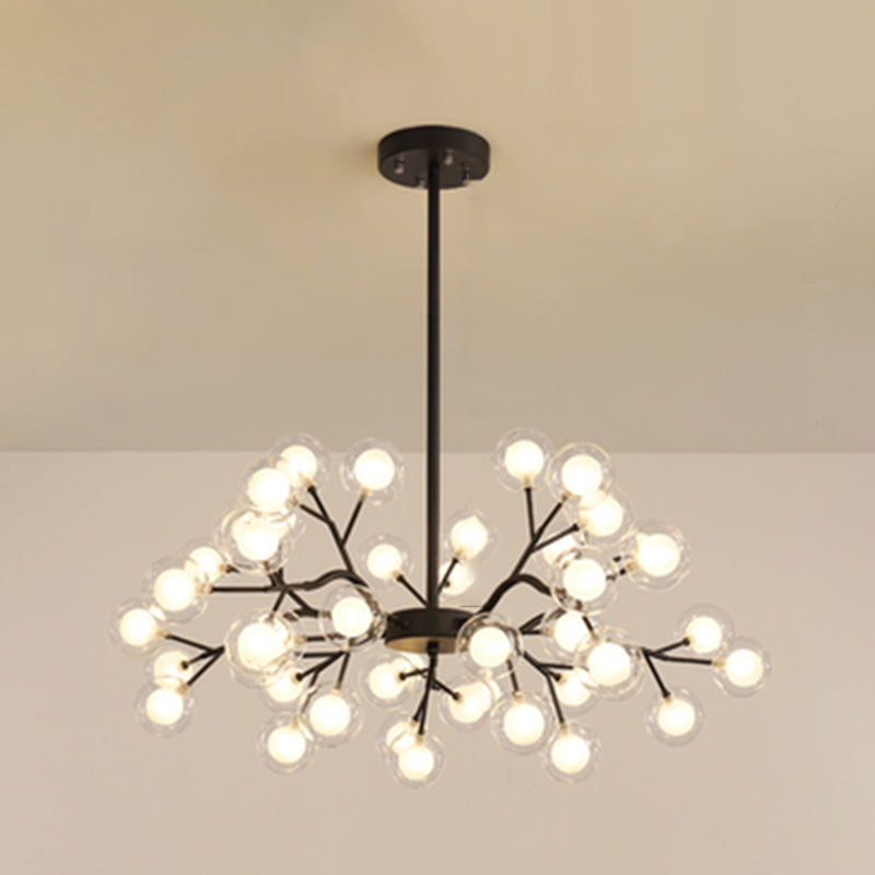 Metallic Branch Chandelier Light Simplicity LED Pendant Light Fixture for Living Room