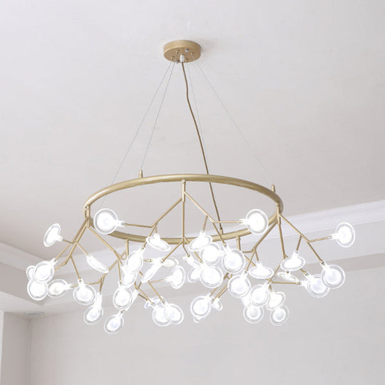 Modern Sputnik Led Chandelier For Minimalist Living Rooms Clear