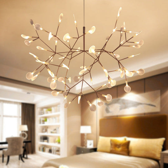 Modern LED Ceiling Chandelier - Stainless-Steel Dining Room Light Fixture