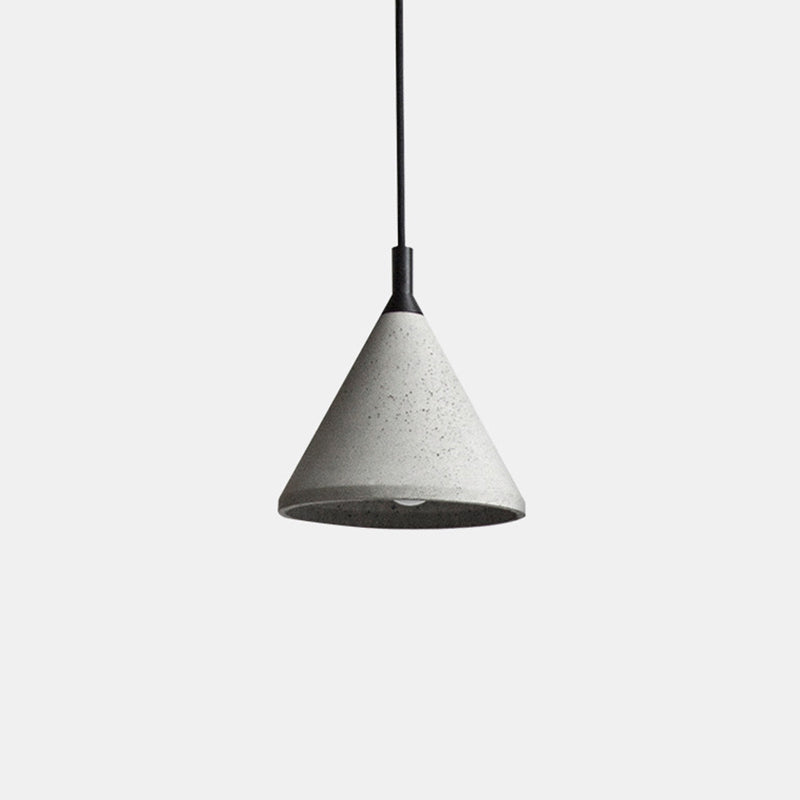 Modern Nordic Conical Suspension Light: Grey 1-Light Pendant Fixture For Dining Room / 7