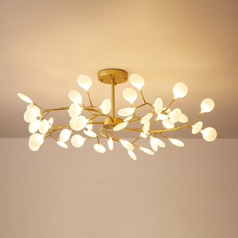 Simplistic LED Swirling Branch Chandelier Pendant Light for Dining Room