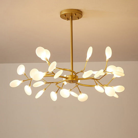 Simplistic LED Swirling Branch Chandelier Pendant Light for Dining Room