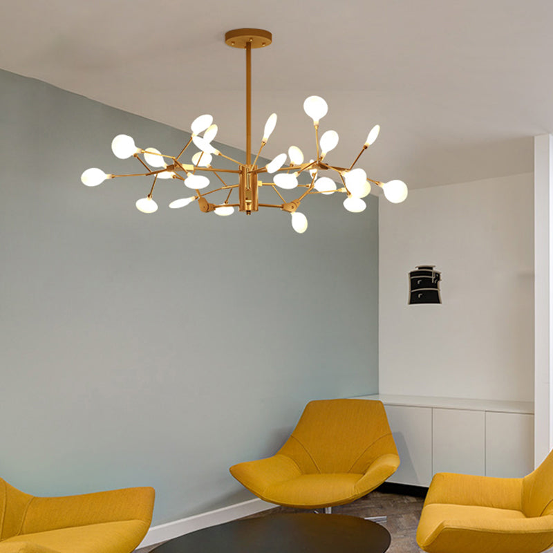 Firefly Led Acrylic Ceiling Light - Modern White Chandelier Fixture