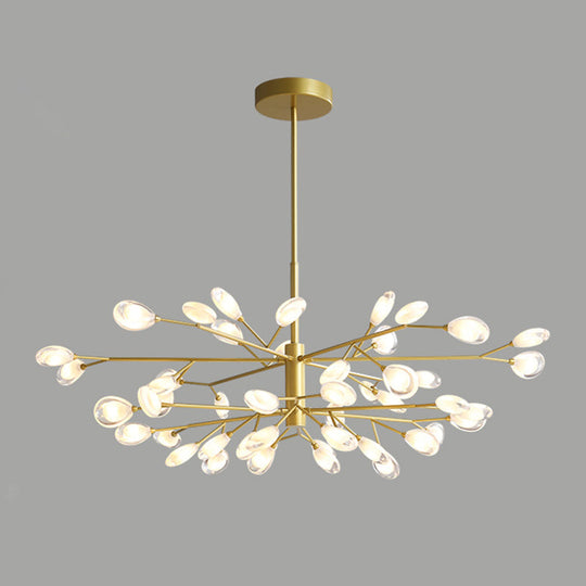 Sputnik Firefly Modern LED Ceiling Light - Acrylic Chandelier Fixture for Living Room