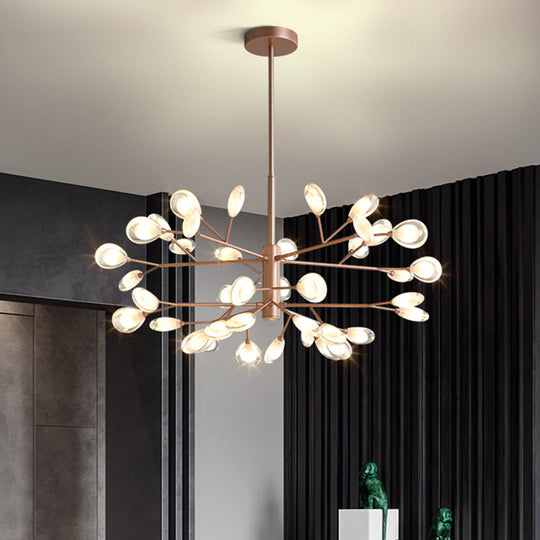 Modern Sputnik Led Ceiling Light Fixture For Living Rooms