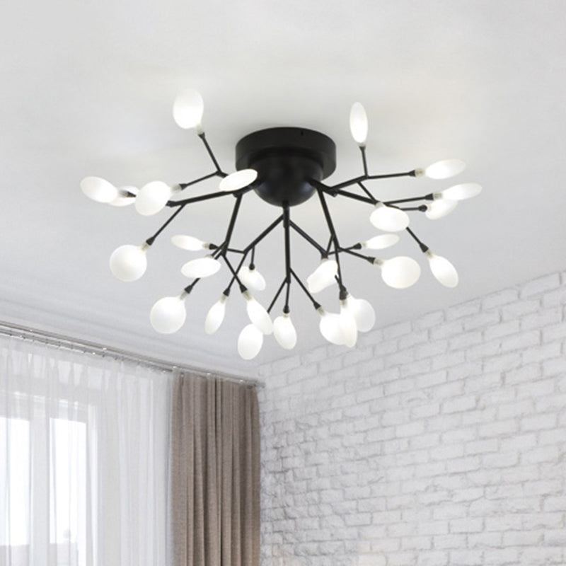 Postmodern Led Firefly Shade Ceiling Chandelier For Living Room