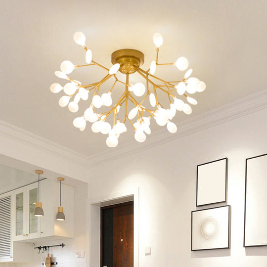 Postmodern Led Firefly Shade Ceiling Chandelier For Living Room