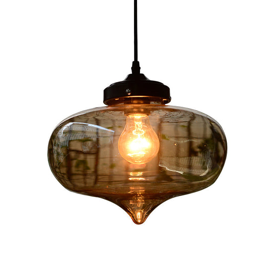 Simplicity Blown Glass Pendant Light Fixture - Ideal For Restaurants