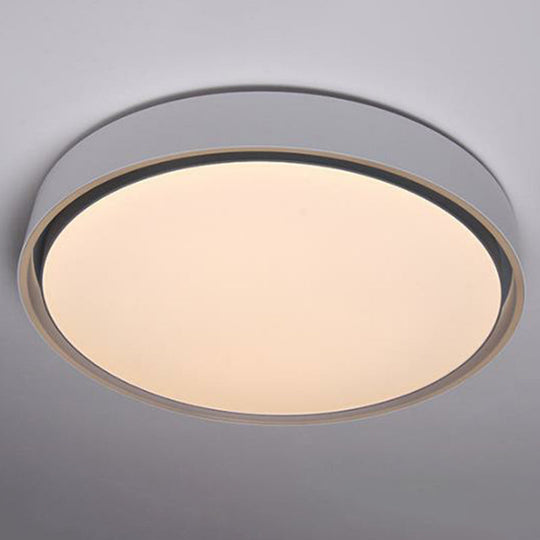 Nordic Style Circle Flush LED Ceiling Light for Bedrooms - Aluminum Flush Mount Lighting Fixture