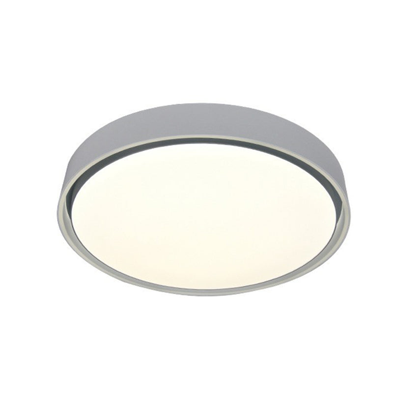 Nordic Style Circle Flush LED Ceiling Light for Bedrooms - Aluminum Flush Mount Lighting Fixture