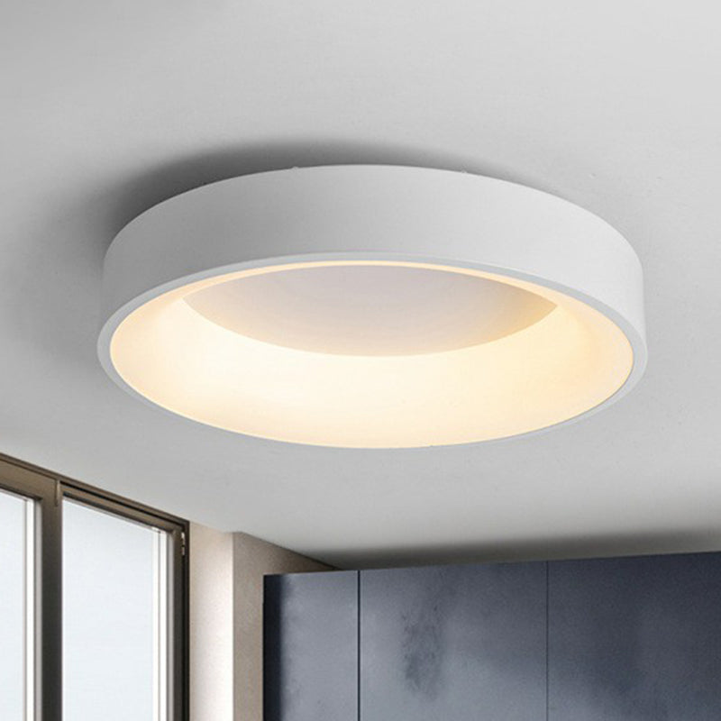 Modern Acrylic Led Flush Ceiling Light Fixture - Circular Shape For Bedroom