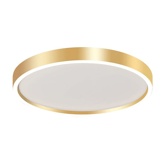 Modern Round Shade LED Flush Mount, Acrylic Ceiling Lighting for Living Room