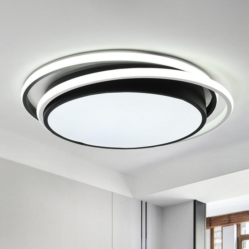 Modern Ultrathin LED Flush Mount Acrylic Round Ceiling Light for Living Room