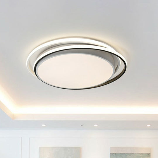 Modern Ultrathin LED Flush Mount Acrylic Round Ceiling Light for Living Room