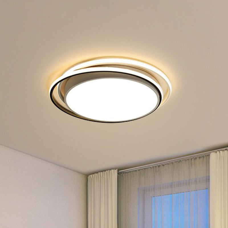 Modern Ultrathin LED Flush Mount Acrylic Round Ceiling Light for Living Room