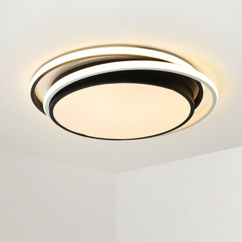 Modern Ultrathin LED Flush Mount Acrylic Round Ceiling Light for Living Room