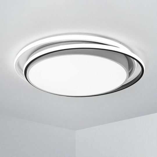 Modern Ultrathin LED Flush Mount Acrylic Round Ceiling Light for Living Room