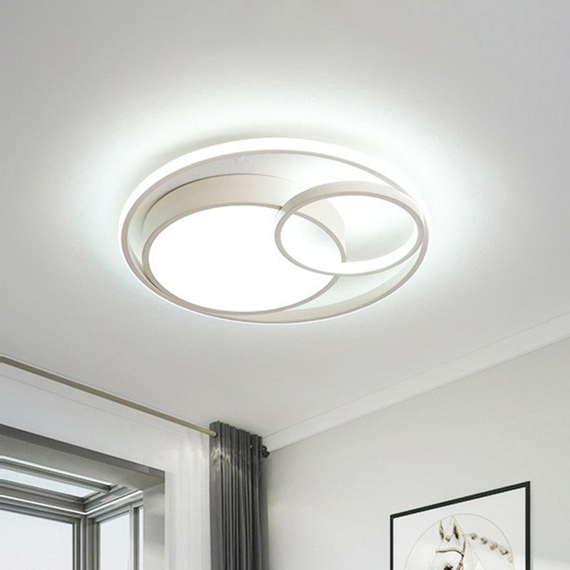 Contemporary Circle Acrylic LED Ceiling Light for Study Room