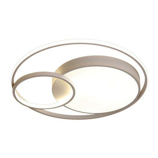 Contemporary Circle Acrylic LED Ceiling Light for Study Room