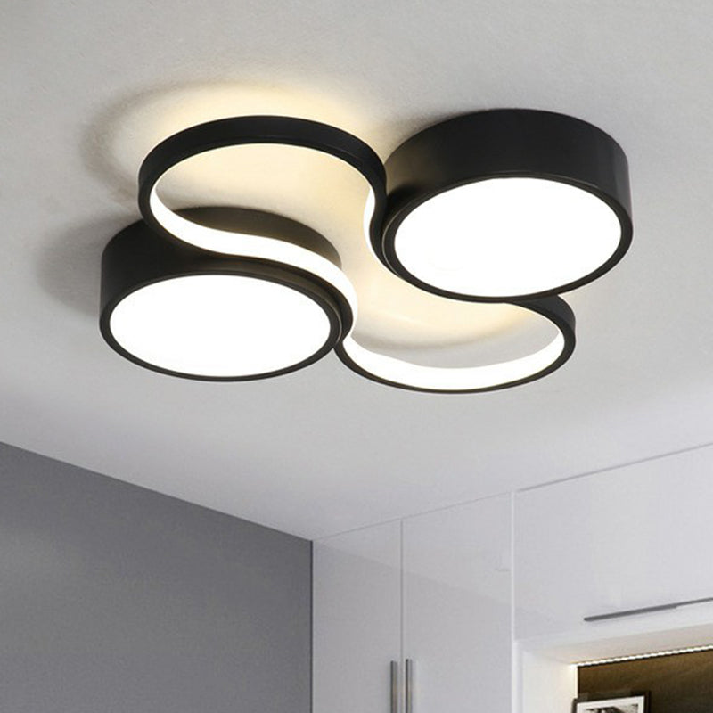 Sleek Study Room LED Flush Mount Ceiling Light- Acrylic Simplified