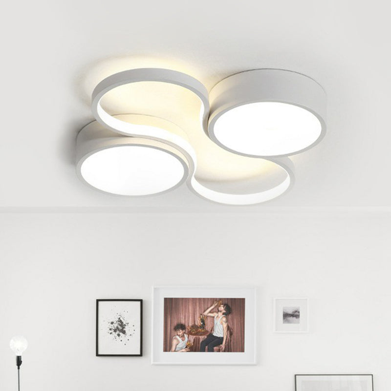 Sleek Study Room LED Flush Mount Ceiling Light- Acrylic Simplified