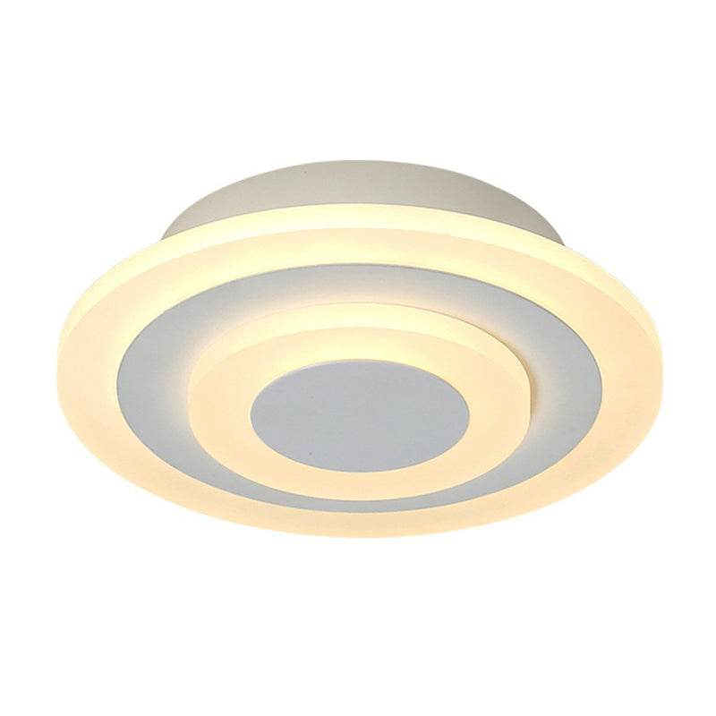 Sleek Round LED Flush Mount Ceiling Light for Corridors and Halls