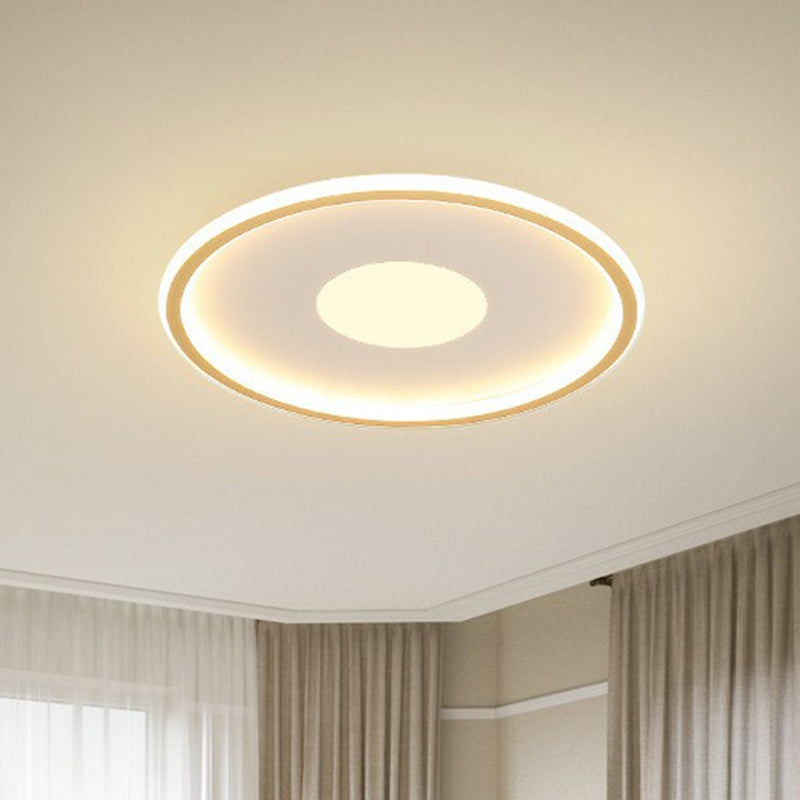 Extra-Thin LED Flush Mount Ceiling Light for Living Room - Modern Acrylic Design