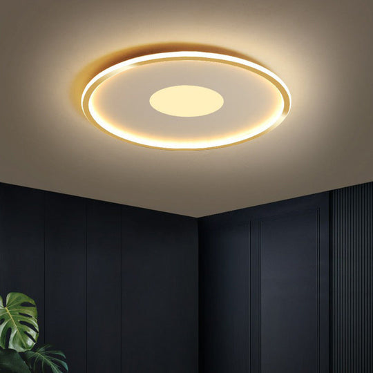 Extra-Thin LED Flush Mount Ceiling Light for Living Room - Modern Acrylic Design