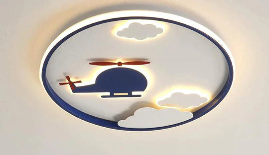 Creative Cloud Plane Bedroom Ceiling Lamp