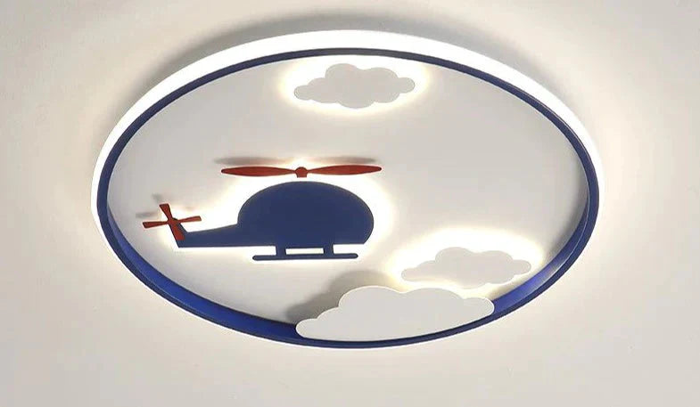 Creative Cloud Plane Bedroom Ceiling Lamp