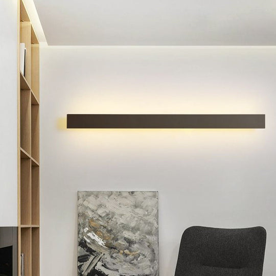 Contemporary Aluminum Linear Led Wall Sconce For Living Room