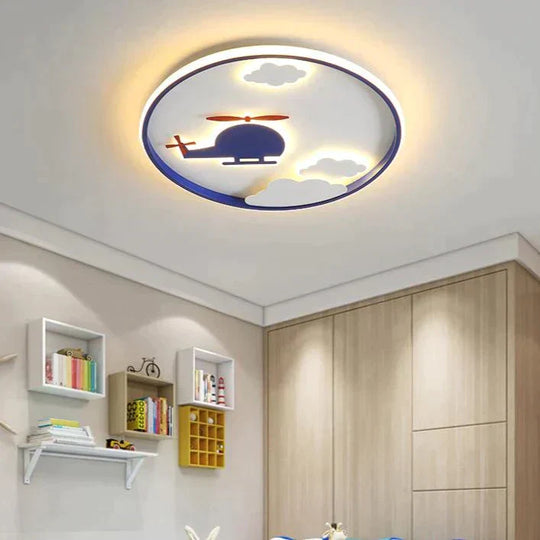 Creative Cloud Plane Bedroom Ceiling Lamp