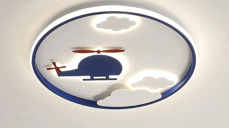 Creative Cloud Plane Bedroom Ceiling Lamp