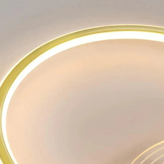 Modern Simple Circle Warm Room Living Room Led Ceiling Lamp