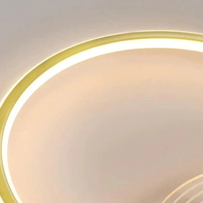 Modern Simple Circle Warm Room Living Led Ceiling Lamp