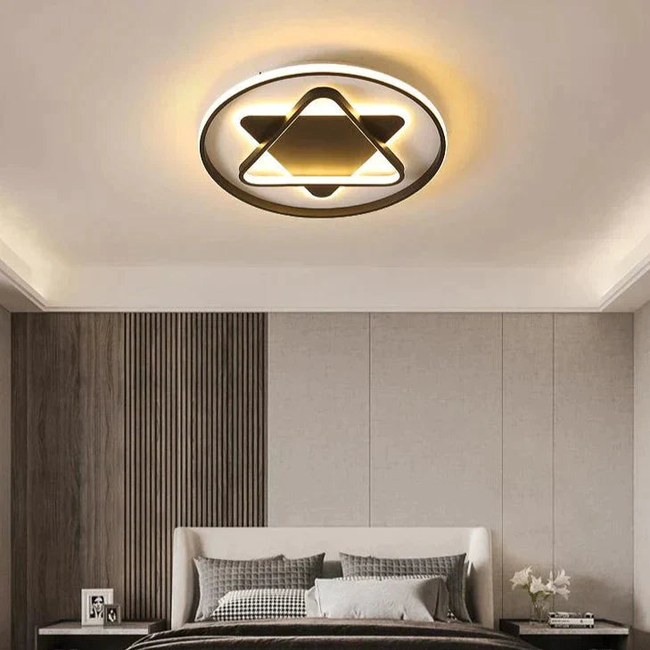 Nordic Minimalist Five-Pointed Star Light Bedroom Ceiling Lamp