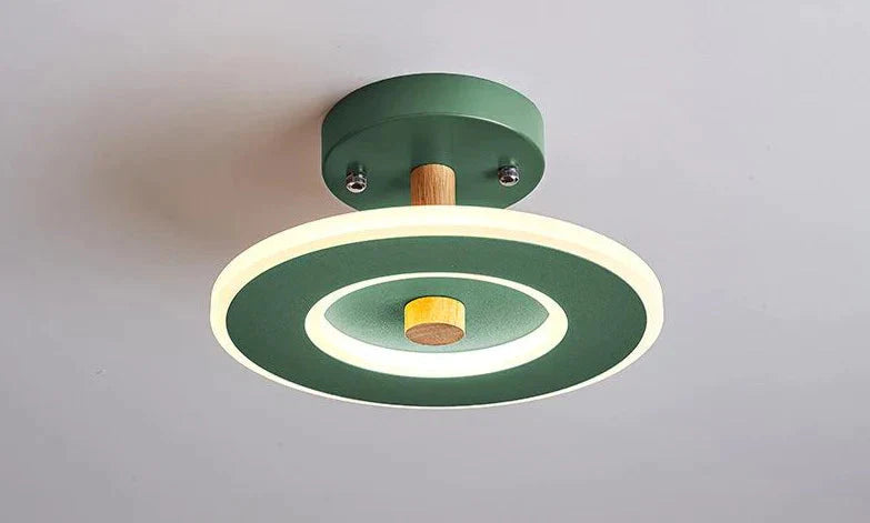 Nordic Wind Log Simple Creative Room Led Ceiling Lamp