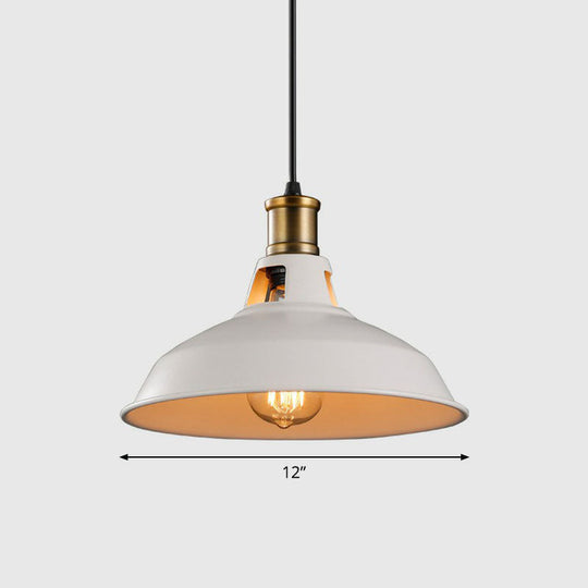 Iron Dome Shade Pendant Light - Simplicity And Elegance For Restaurants 1 Bulb Lighting Fixture