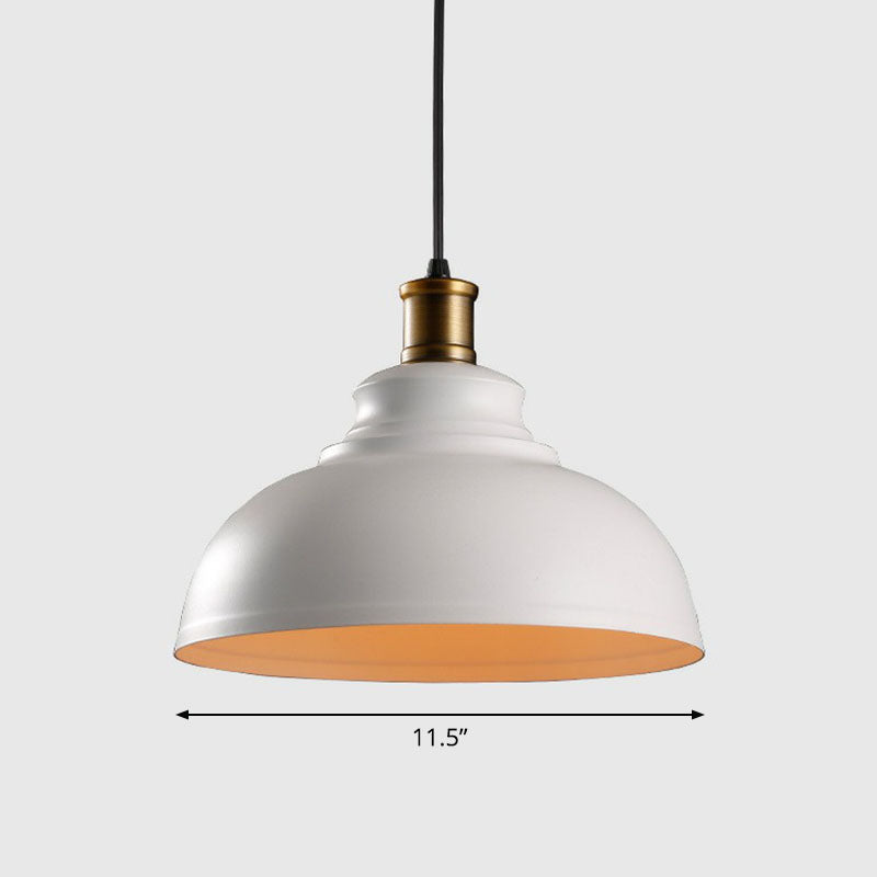 Iron Dome Shade Pendant Light - Simplicity And Elegance For Restaurants 1 Bulb Lighting Fixture