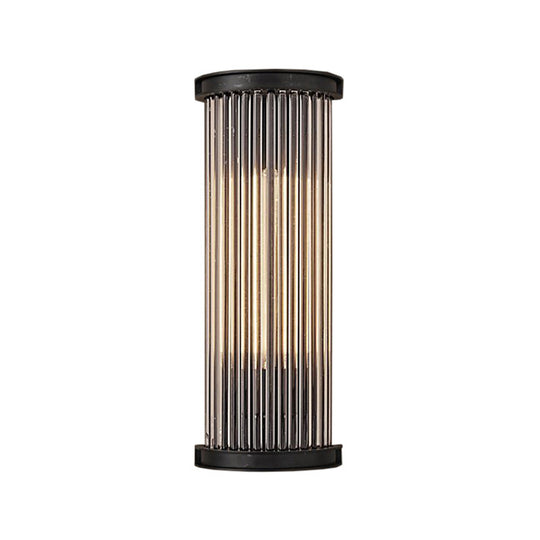 Modern Black Crystal Wall Sconce 1-Light For Stylish Living Room