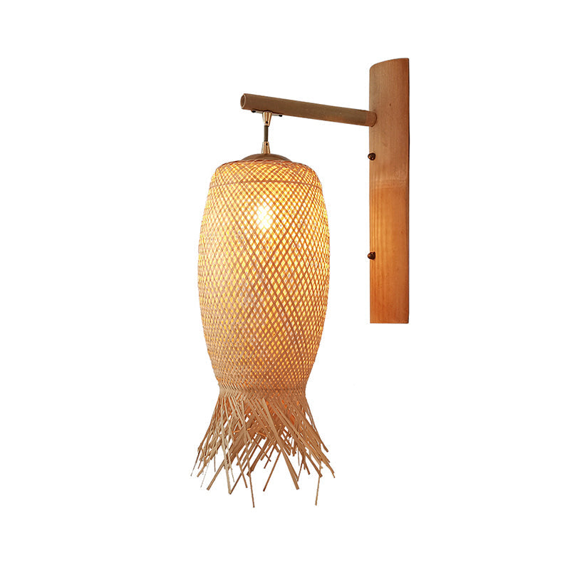 Modern Handmade Bamboo Wall Light For Corridor