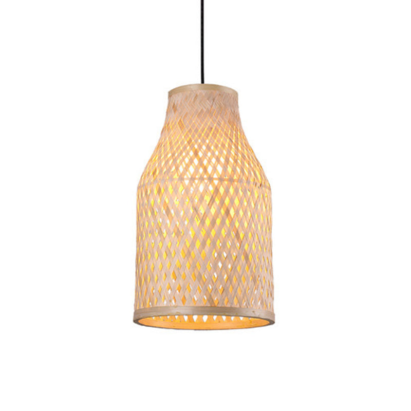 Bamboo Pendant Ceiling Light For Minimalist Restaurants