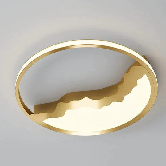 Nordic Light Luxury Room All Copper Ceiling Led Lights