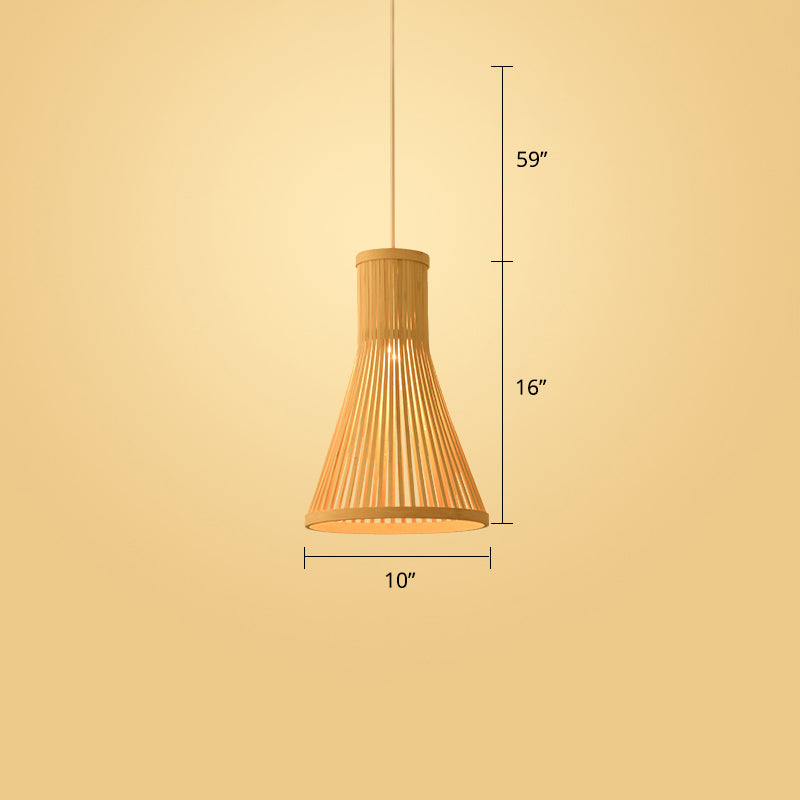 Handwoven Rattan Ceiling Pendant Light - Modern Style For Restaurants (Single)